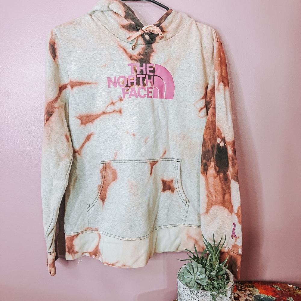 Bleached north face hoodie